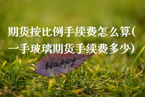 期货按比例手续费怎么算(一手玻璃期货手续费多少)_https://www.shunyec.com_期货走势_第1张