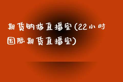 期货钠指直播室(22小时国际期货直播室)_https://www.shunyec.com_期货平台_第1张