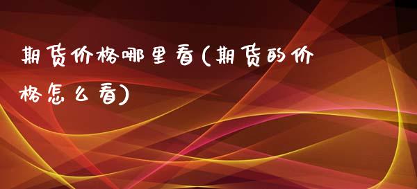 期货价格哪里看(期货的价格怎么看)_https://www.shunyec.com_期货平台_第1张