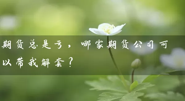 期货总是亏，哪家期货公司可以带我解套？_https://www.shunyec.com_股票基金_第1张