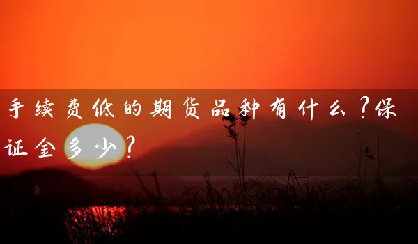 手续费低的期货品种有什么？保证金多少？_https://www.shunyec.com_期货百科_第1张