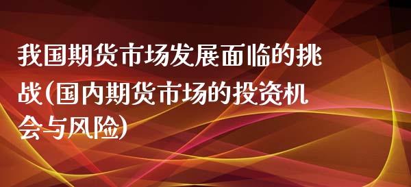 我国期货市场发展面临的挑战(国内期货市场的投资机会与风险)_https://www.shunyec.com_期货平台_第1张