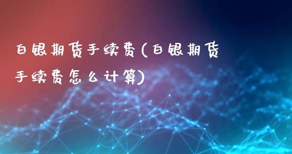 白银期货手续费(白银期货手续费怎么计算)_https://www.shunyec.com_股票基金_第1张