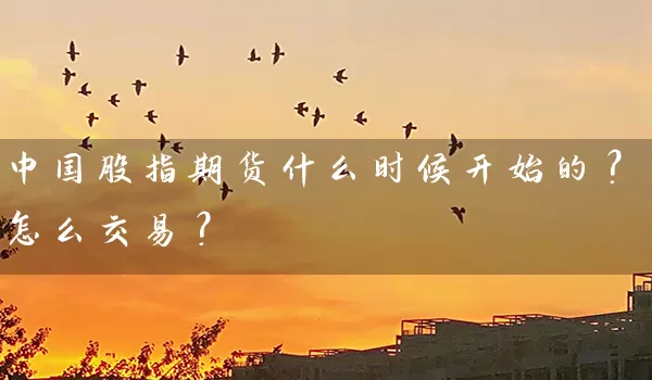 中国股指期货什么时候开始的？怎么交易？_https://www.shunyec.com_期货百科_第1张