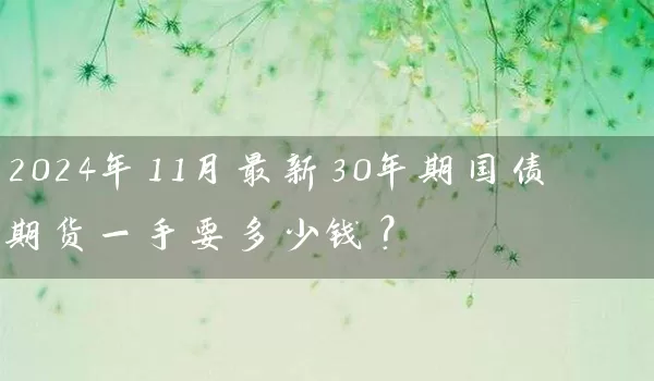 2024年11月最新30年期国债期货一手要多少钱？_https://www.shunyec.com_期货百科_第1张