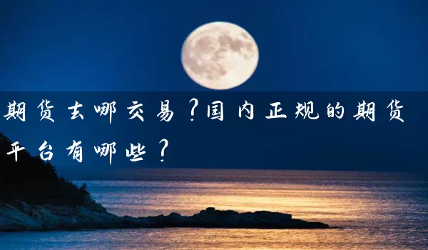 期货去哪交易？国内正规的期货平台有哪些？_https://www.shunyec.com_期货资讯_第1张