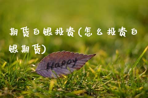 期货白银投资(怎么投资白银期货)_https://www.shunyec.com_期货走势_第1张